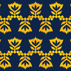 Navy-Golden-Lotus-small-pattern