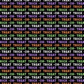 (extra small scale) trick or treat - multi green and purple - halloween - LAD19BS