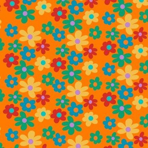 funky tiled flowers