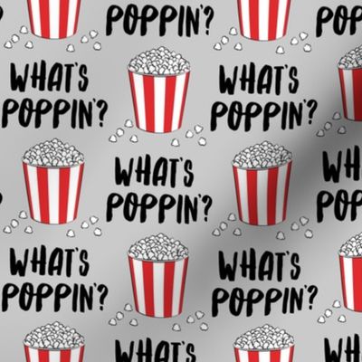 What's poppin'? - funny popcorn pun - LAD19
