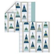 Cheater Quilt Winter Trees