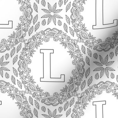 letter-L-black-white-wreath-SF-PATTERN-0819