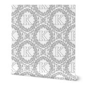 letter-K-black-white-wreath-SF-PATTERN-0819