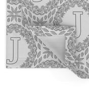 letter-J-black-white-wreath-SF-PATTERN-0819