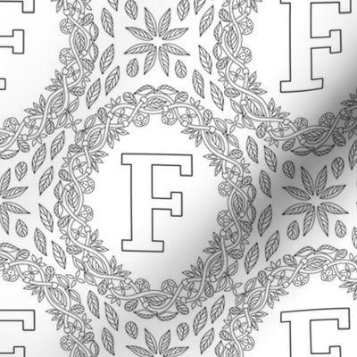 letter-F-black-white-wreath-SF-PATTERN-0819