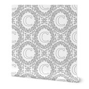 letter-C-black-white-wreath-SF-PATTERN-0819