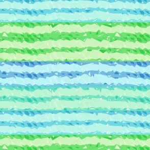 Green & blue watercolor waves - hand drawn watercolors