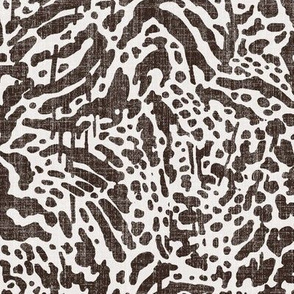 animal skin with texture in charcoal