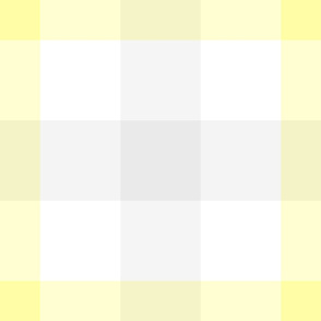 Pastel Yellow White Grey plaid tartan