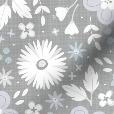 Spring Blossoms (Gray)