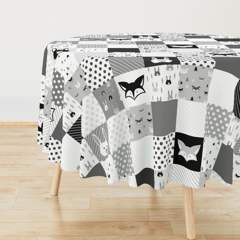 Foxes and Rabbits Cheater Quilt