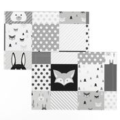 Foxes and Rabbits Cheater Quilt