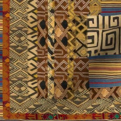 African Persian Style Cheater Quilt