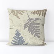 fern leaves in warm neutral colors | large scale