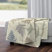 fern leaves in warm neutral colors | large scale