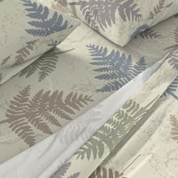 fern leaves in warm neutral colors | large scale