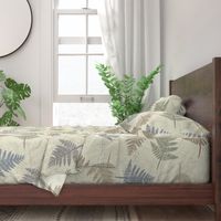 fern leaves in warm neutral colors | large scale