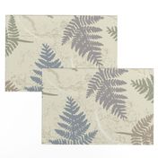 fern leaves in warm neutral colors | large scale