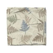 fern leaves in warm neutral colors | large scale