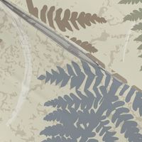 fern leaves in warm neutral colors | large scale
