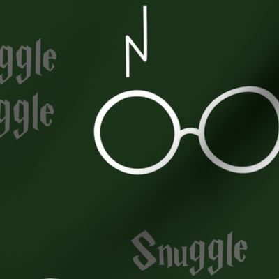 snuggle muggle - green and gray