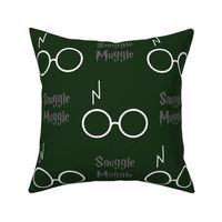 snuggle muggle - green and gray