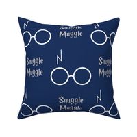 snuggle muggle - blue and silver