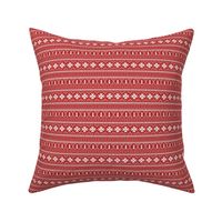 TINY - nordic christmas minimal sweater giftwrap holiday fabric red