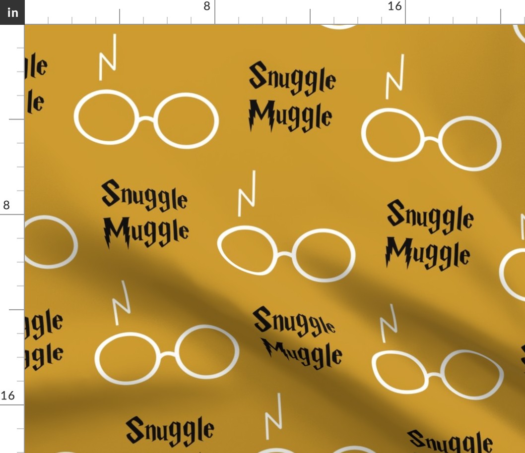 snuggle muggle - yellow and black