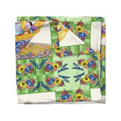 Twins in a Talavera Bowl-Cheater Quilt