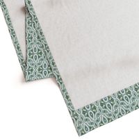 Broderie - Ikat Geometric Eucalyptus Regular Scale