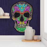 Embroidered skull