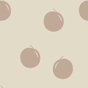 Cream fruit pattern
