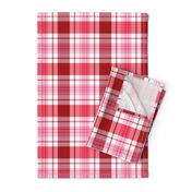 Pink Red White Tartan Plaid|Christmas Valentine's|Renee Davis