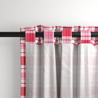 Pink Red White Tartan Plaid|Christmas Valentine's|Renee Davis