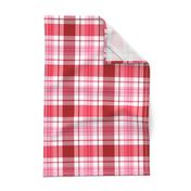 Pink Red White Tartan Plaid|Christmas Valentine's|Renee Davis