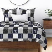 Always Quilt - Navy, Black And grey - rot