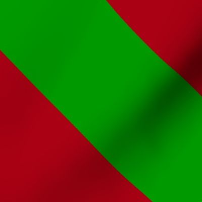 Jumbo Christmas Green and Dark Red Chevron Stripes