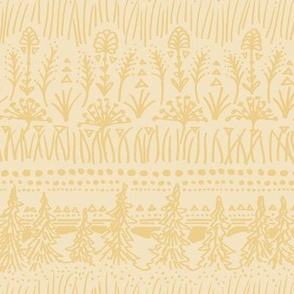Woodland Stripe (Butter Yellow)