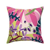 Beautiful Blooms Cushion Hero- Fushia