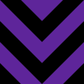 Jumbo Purple and Black Chevron Stripes