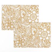 Neutral bedding paisley pattern