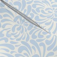 abstract chrysanthemum - light blue