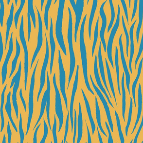 zebra blue yellow