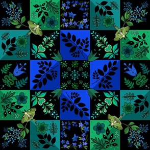 Enchanted Garden Squares (large scale) 