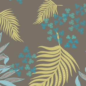 soft leaves spoonflower