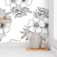 Floral Spray in White