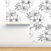 Floral Spray in White