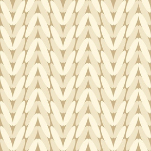 Neutral knitted pattern - beige and cream