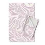 overlapping Camellia flowers - mauve/jumbo scale